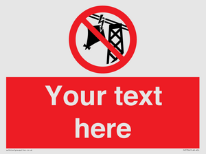 Custom prohibition do not fly kites near overhead electrical power lines